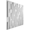 Ekena Millwork Staggered Brick EnduraWall Decorative 3D Wall Panel, White, 19 5/8"W x 19 5/8"H WP20X20SBWH - alternate 10
